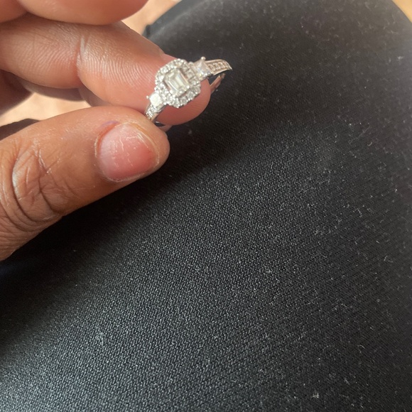 14k diamond clusterring